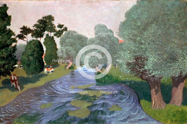 'Landscape in the Normandy, Arques-la-Bataille', 1903.  Artist: Felix Edouard Vallotton