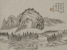 Landscape in the style of the ancients. Creator: Qian Du