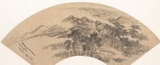 Landscape in the Style of Yan Wengui, 18th century or later, spurious date of 1707. Creator: Unknown