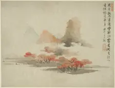 Landscape in the Style of Ancient Masters: after Gao Kegong (1248-1310), China, Ming dynasty, 1642. Creator: Lan Ying