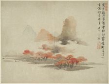 Landscape in the Style of Ancient Masters: after Gao Kegong (1248-1310), China, Ming dynasty, 1642. Creator: Lan Ying