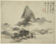 Landscape in the Style of Ancient Masters: after Gao Shangshu, following Dong Yuan (active..., 1642. Creator: Unknown