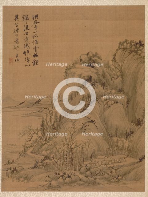 Landscape in the Style of Ching Hao, 1775. Creator: Zhai Dakun (Chinese, d. 1804).