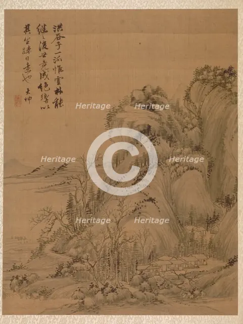 Landscape in the Style of Ching Hao, 1775. Creator: Zhai Dakun (Chinese, d. 1804).
