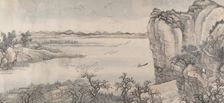 Landscape in the Style of Juran and Yan Wengui, Dated 1713. Creator: Wang Hui