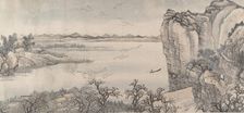 Landscape in the Style of Juran and Yan Wengui, Dated 1713. Creator: Wang Hui