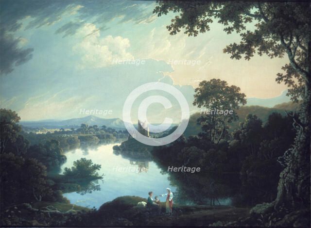 Landscape in Wales, 1809. Creator: Thomas Wright.