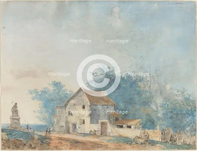 Landscape, late 1770s. Creator: Louis Gabriel Moreau.