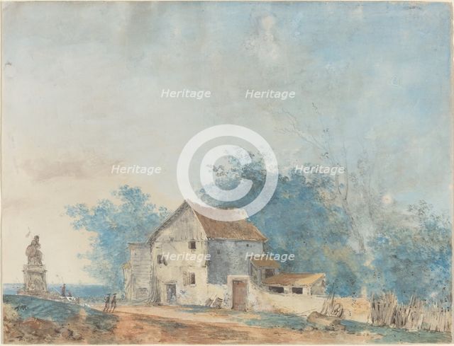 Landscape, late 1770s. Creator: Louis Gabriel Moreau.