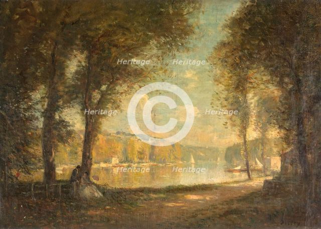Landscape, late 19th century.  Creator: Alfred Sisley.