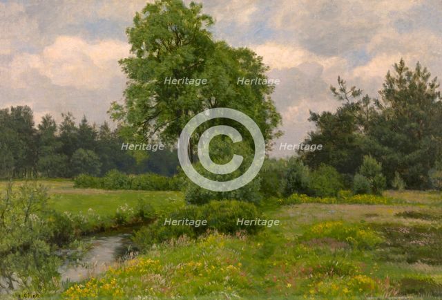 Landscape, late 19th-early 20th century. Creator: Alfred Elsen.