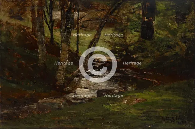 Landscape (Laura's Nook), 1889. Creator: Theodore Clement Steele.