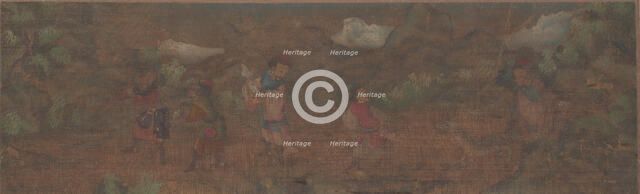 Landscape Painting of Figure in Woodland Setting. Creator: Unknown.