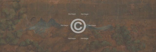 Landscape Painting of Figure in Woodland Setting. Creator: Unknown.