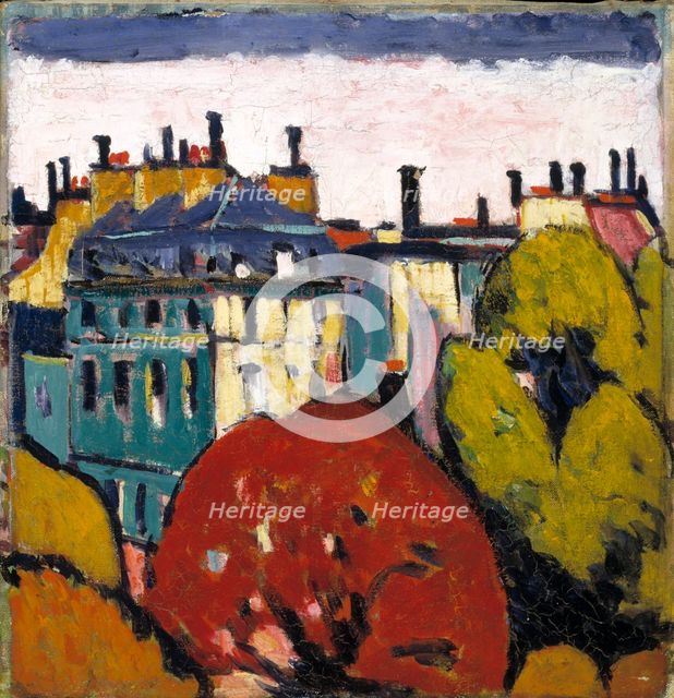 Landscape, Paris, 1912-1914. Creator: H Lyman Sayen.