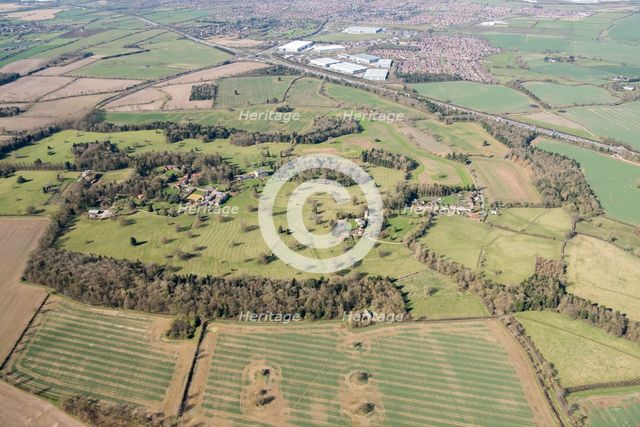 Landscape park at Courteenhall, near Northampton, Northamptonshire, 2018. Creator: Historic England Staff Photographer.