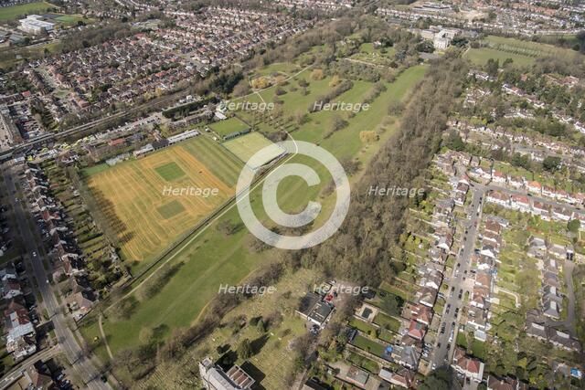 Landscape park at Canons Park, Harrow, London, 2018. Creator: Historic England Staff Photographer.