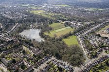 Landscape park at Canons Park, Harrow, London, 2018. Creator: Historic England Staff Photographer