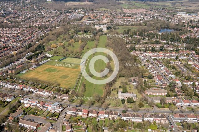 Landscape park at Canons Park, Harrow, London, 2018. Creator: Historic England Staff Photographer.
