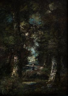 Landscape (Path in the Woods), between 1865-1870. Creator: Narcisse Virgile Diaz de la Pena