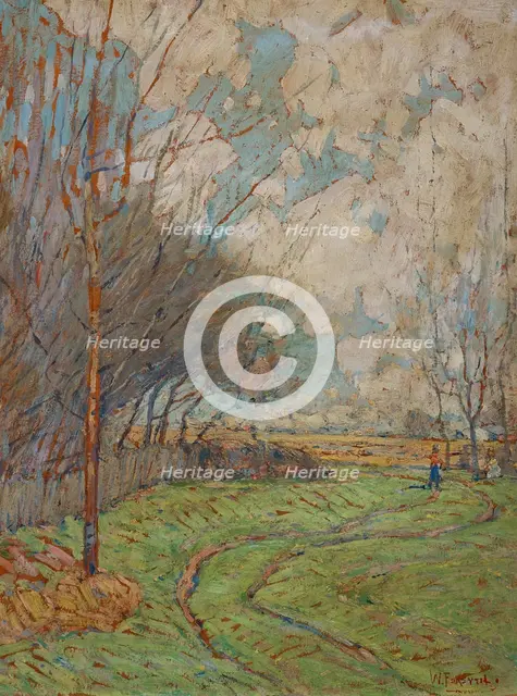 Landscape: Path to the Fields, date unknown, c1875-1935. Creator: William Forsyth.
