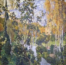 Landscape. Pavlovsk, 1915. Creator: Golovin, Alexander Yakovlevich (1863-1930)
