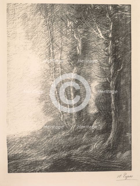 Landscape (Paysage). Creator: Alphonse Legros (French, 1837-1911).