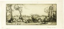 Landscape, Poigny, 1907. Creator: Donald Shaw MacLaughlan