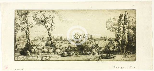 Landscape, Poigny, 1907. Creator: Donald Shaw MacLaughlan.