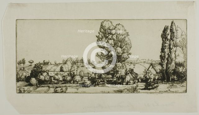Landscape, Poigny, 1907. Creator: Donald Shaw MacLaughlan.