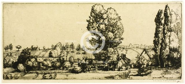 Landscape, Poigny, 1907. Creator: Donald Shaw MacLaughlan.