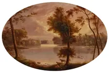 Landscape (probably near Lafayette, Indiana), date unknown, c1840s. Creator: George Winter