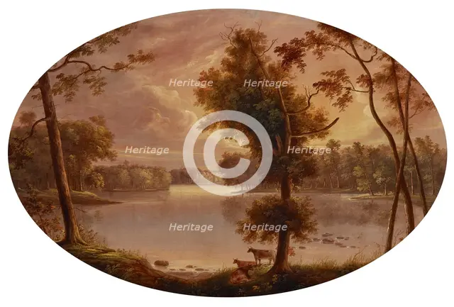Landscape (probably near Lafayette, Indiana), date unknown, c1840s. Creator: George Winter.