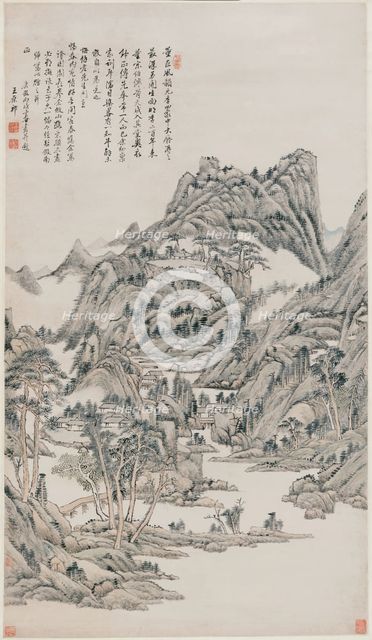 Landscape, Qing dynasty (1644-1912), 1706. Creator: Wang Yuanqi.