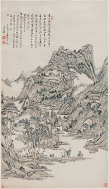 Landscape, Qing dynasty (1644-1912), 1706. Creator: Wang Yuanqi