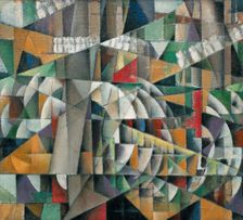 Landscape Rushing By, 1914-1915. Creator: Kliun (Klyun), Ivan Vassilyevich (1873-1942)