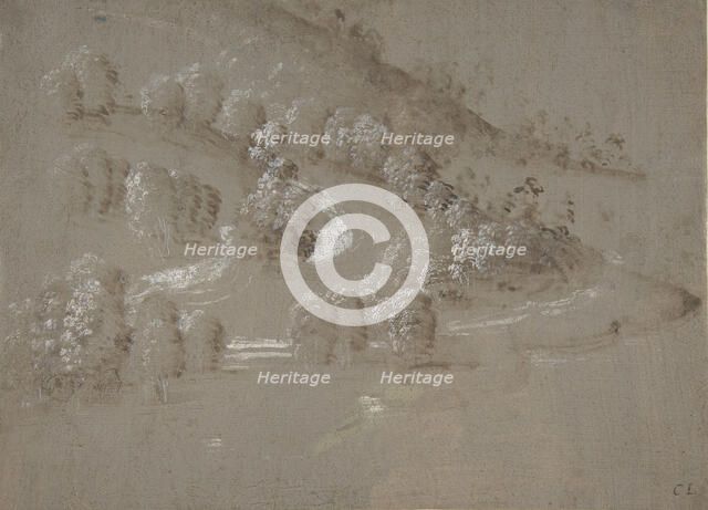 Landscape (recto); Landscape (verso), 1489-90. Creator: Perugino.