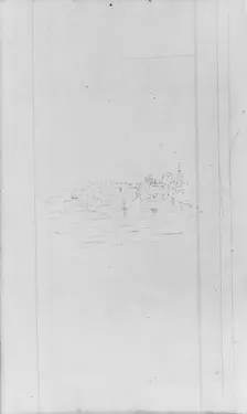 Landscape, River and Town (from Sketchbook), . Creator: John William Casilear