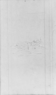 Landscape, River and Town (from Sketchbook), . Creator: John William Casilear
