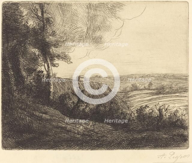 Landscape: Road to Horville (Paysage: Chemin d'Horville). Creator: Alphonse Legros.