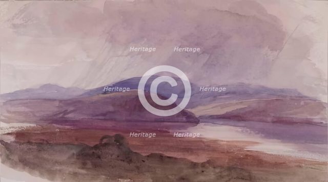 Landscape - Storm Clouds, c1840s. Creator: John Phillip.