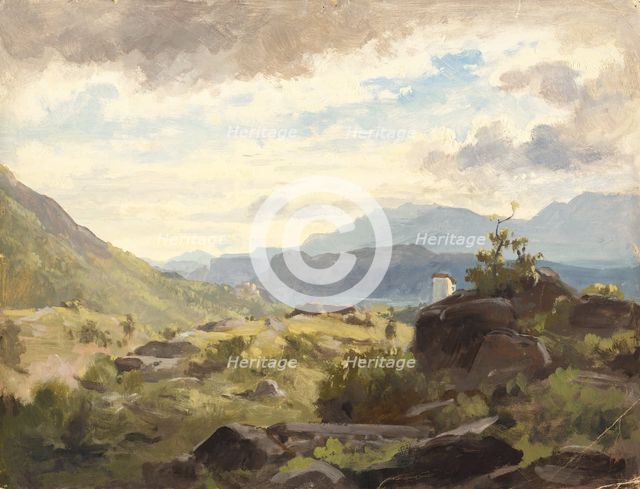 Landscape study, 1860-1900. Creator: Jan Nowopacký.