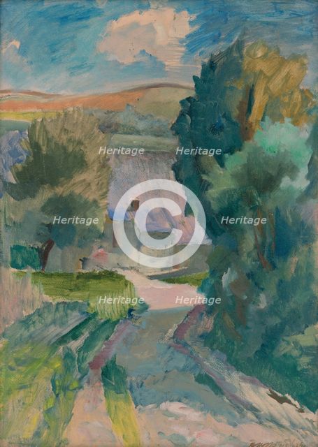 Landscape study, 1940. Creator: Bedrich Hoffstädter.