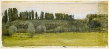 Landscape - Study, mid-late 19th century. Creator: Sir Edward Coley Burne-Jones