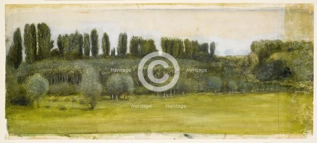 Landscape - Study, mid-late 19th century. Creator: Sir Edward Coley Burne-Jones.