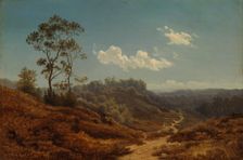 Landscape Study, a copy after Albert Flamm, 1858. Creator: Augusta Soldan
