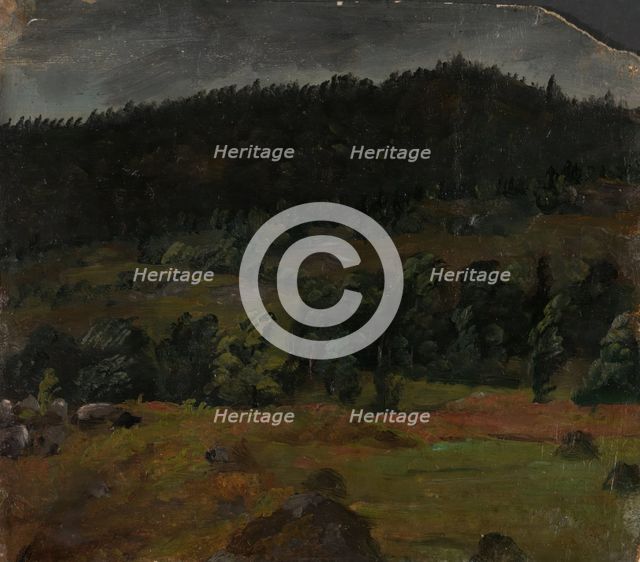 Landscape Study, c1830-1879. Creator: Knud Baade.