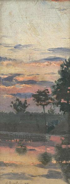 Landscape study, early evening, 1899. Creator: Karol Miloslav Lehotský