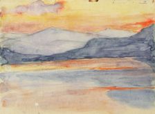 Landscape Study, Fell at Sunset. Creator: Maria Wiik
