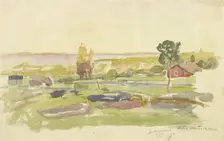 Landscape Study from Bomarsund, 1895. Creator: Victor Westerholm